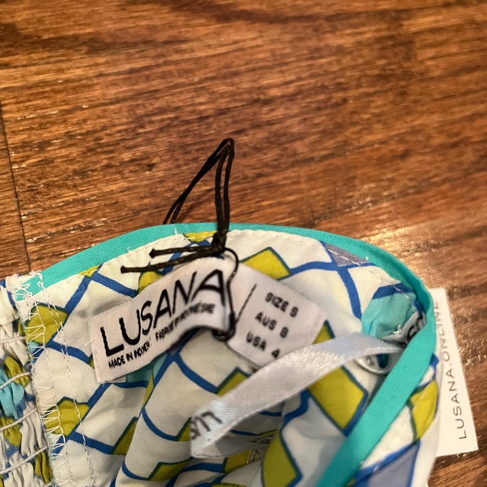 NWT Lusana Freddie Pintuck Mini dress in Gloria S - Picture 4 of 5